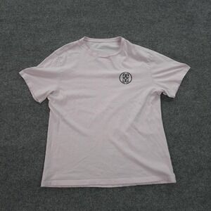 G/FORE Shirt Mens Large Pink Golf Humor Slogan Graphic Logo Tee Talk Birdie